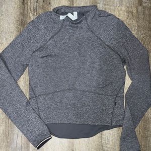 Grey lululemon pull over shirt